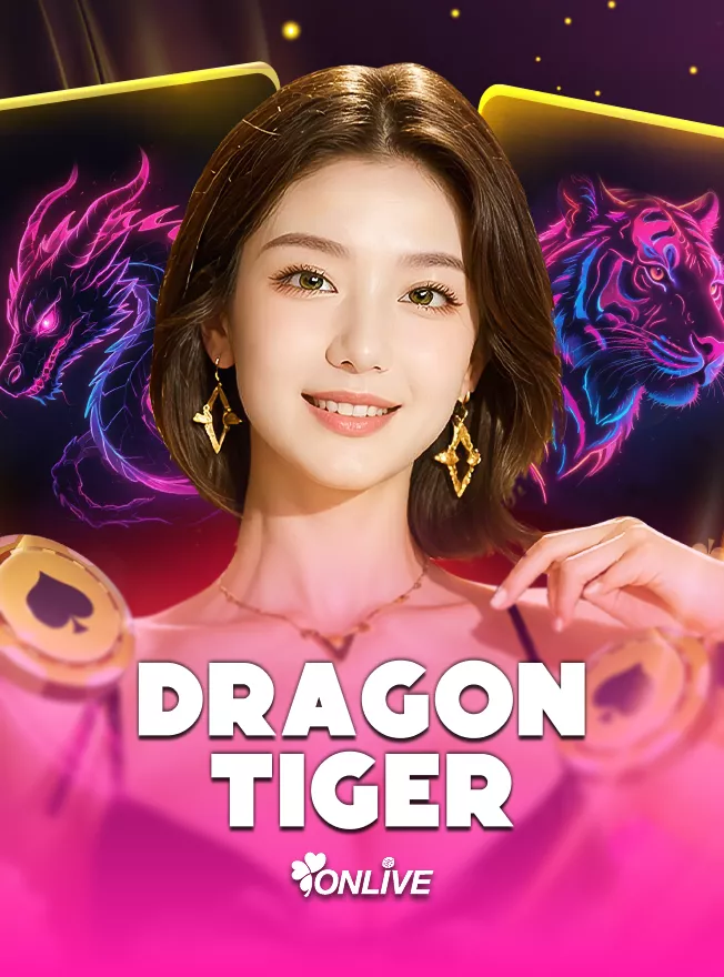 ภาพเกมไพ่เสือมังกร Dragon Tiger แบบจำลองการเดิมพัน